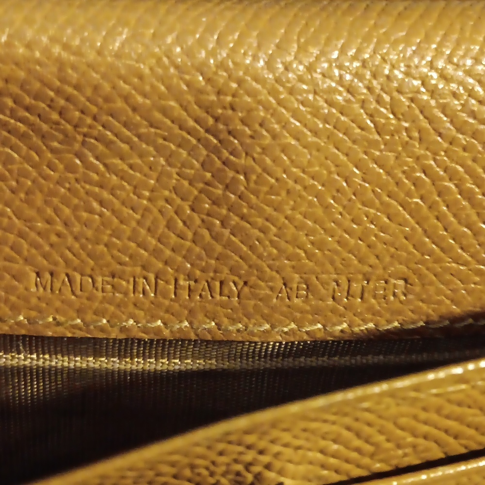 EUC BVLGARI Tan Leather Long Trifold Wallet - Picture 12 of 12